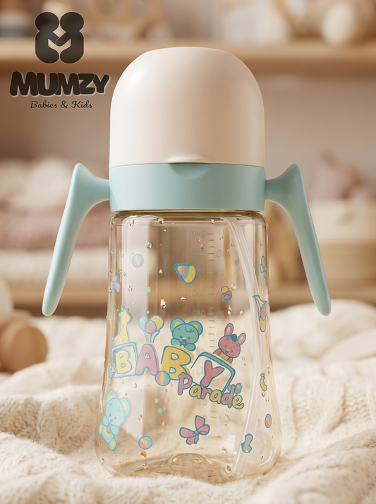 First Steps 330ml Baby Bottle with Soft Silicone Nipple and filtered pipe