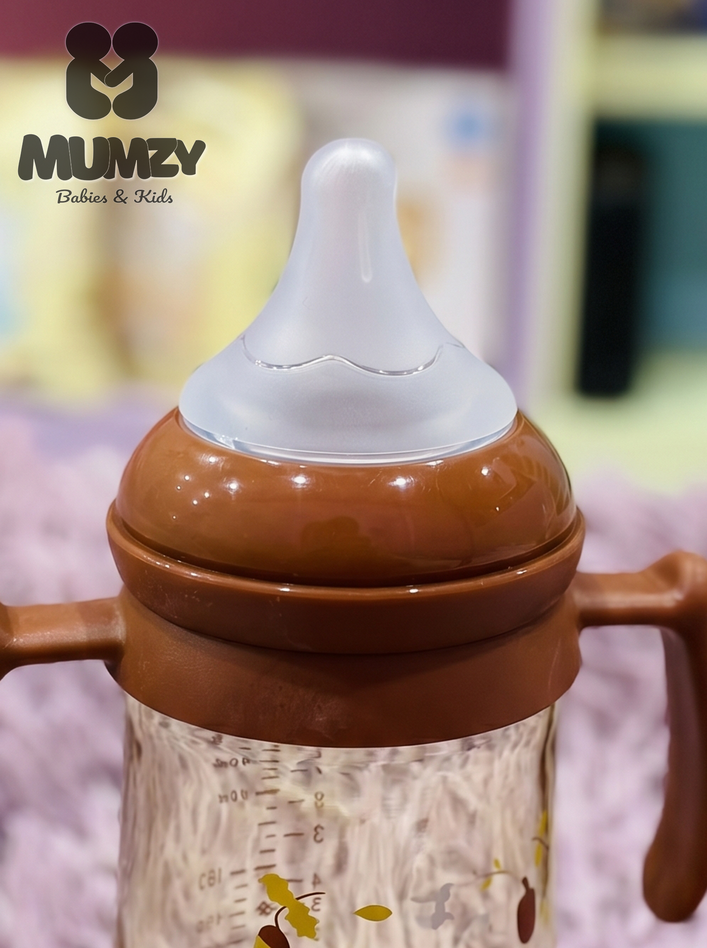 First Steps 300ml Wide Mouth Baby Bottle with Soft Silicone Nipple