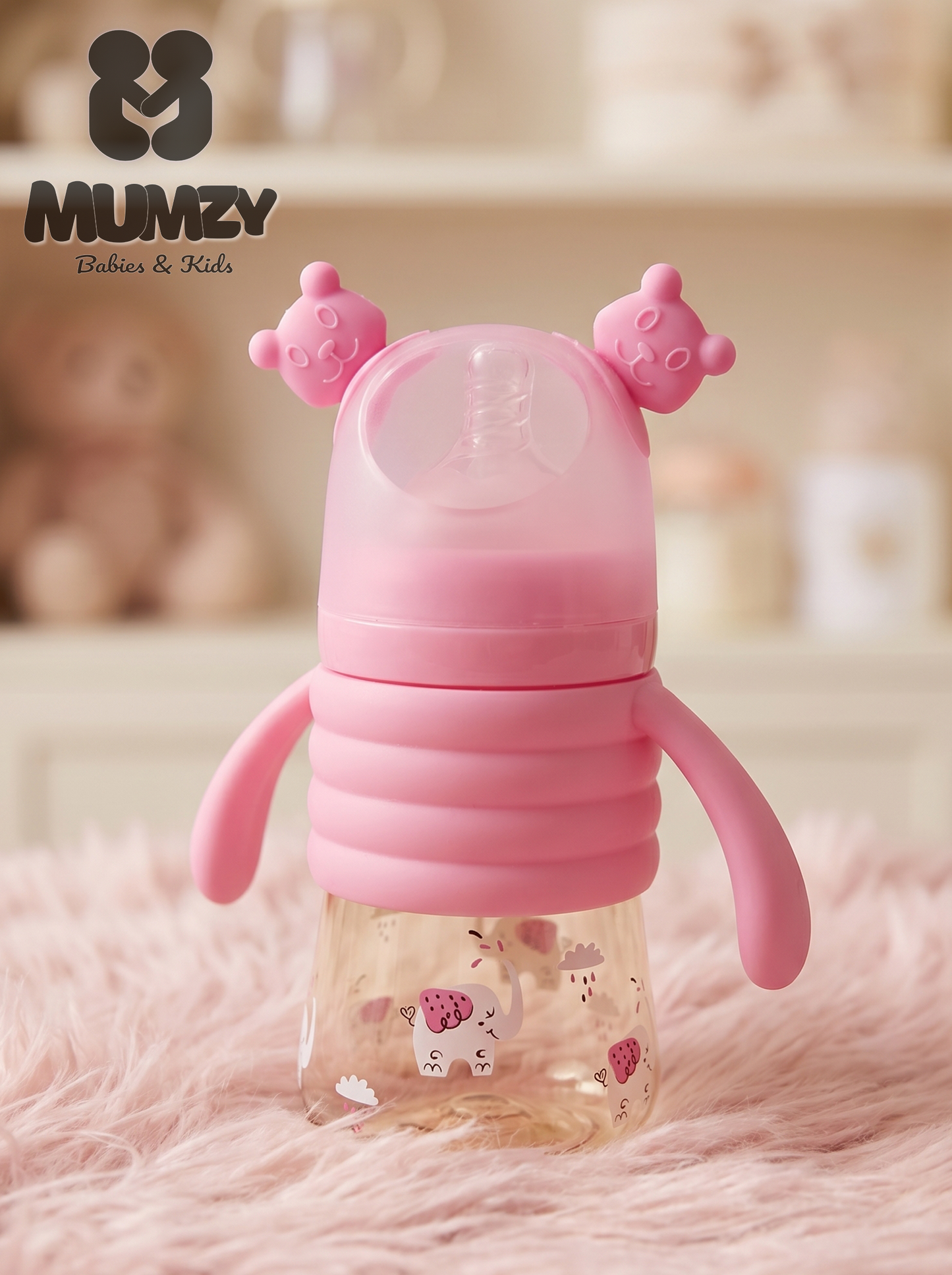 First Steps 240ml Wide Mouth Baby Bottle with Soft Silicone Nipple