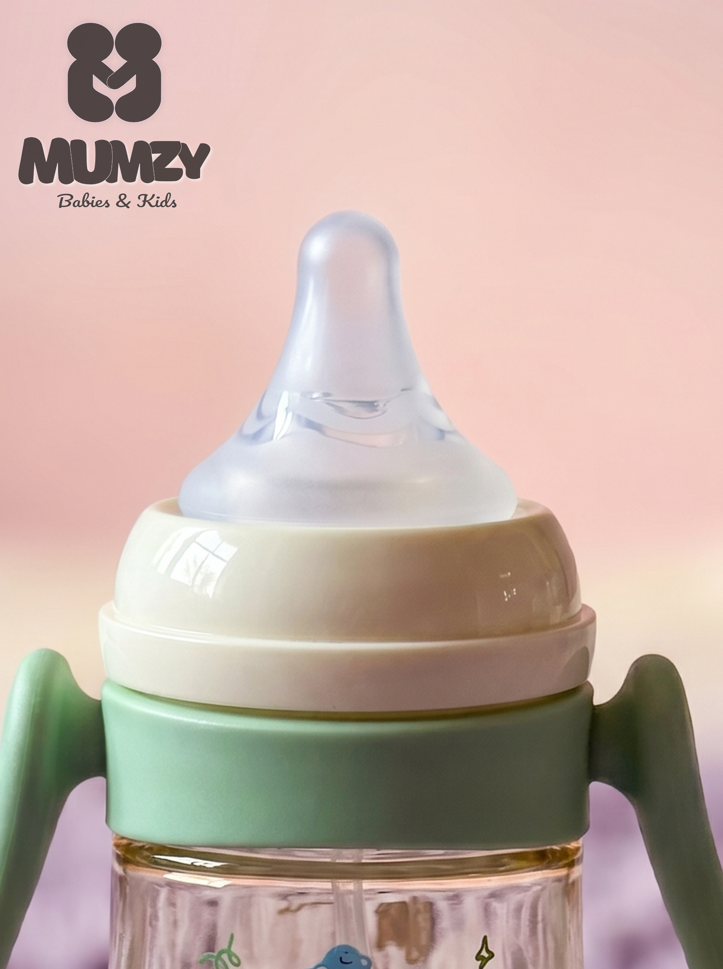 First Steps 240ml Wide Mouth Baby Bottle with Soft Silicone Nipple