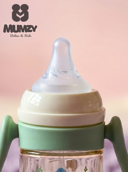 First Steps 240ml Wide Mouth Baby Bottle with Soft Silicone Nipple