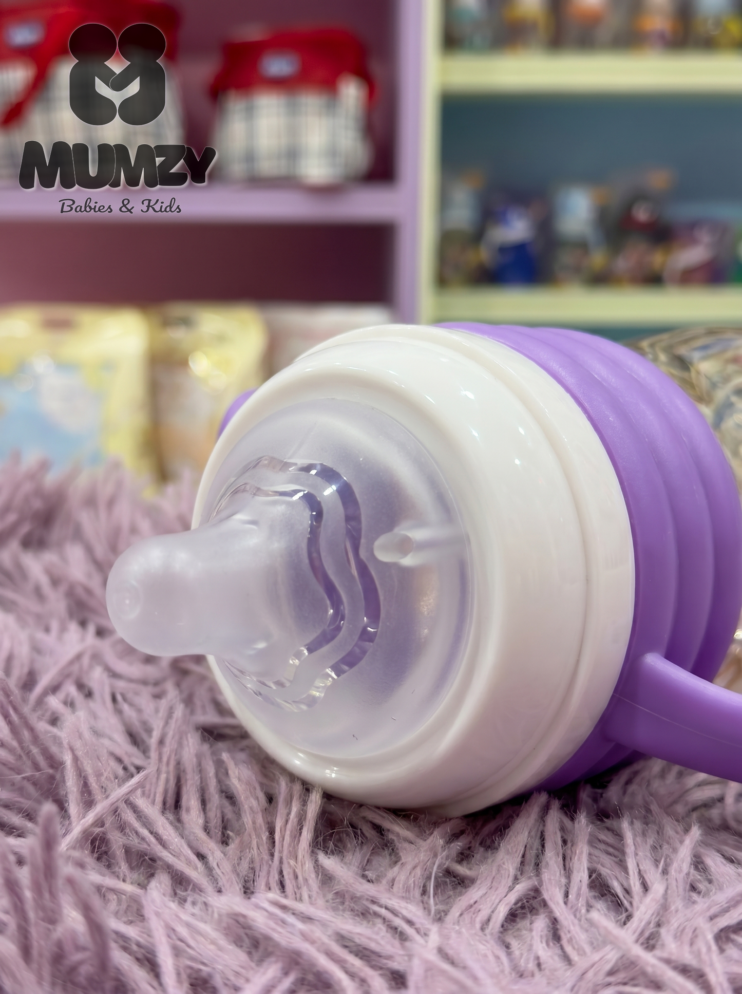First Steps 300ml Wide Mouth Baby Bottle with Soft Silicone Nipple
