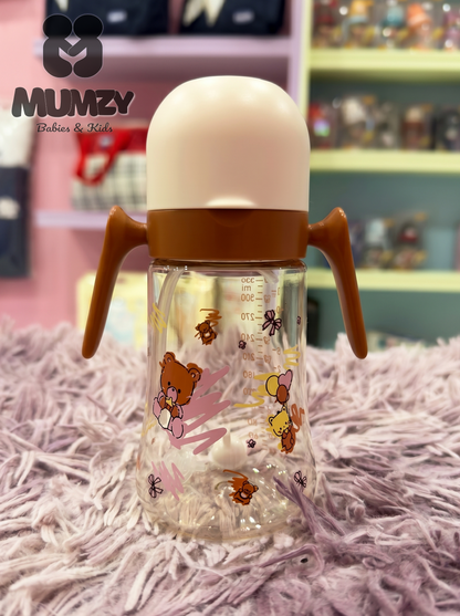 First Steps 330ml Baby Bottle with Soft Silicone Nipple and filtered pipe