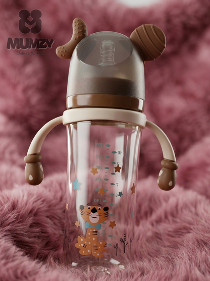 First Steps 300ml Wide Mouth Baby Bottle with Soft Silicone Nipple