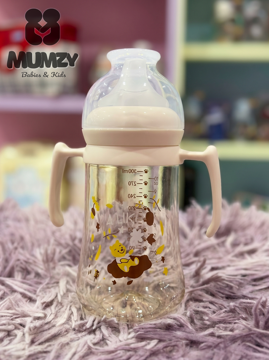 First Steps 300ml Wide Mouth Baby Bottle with Soft Silicone Nipple