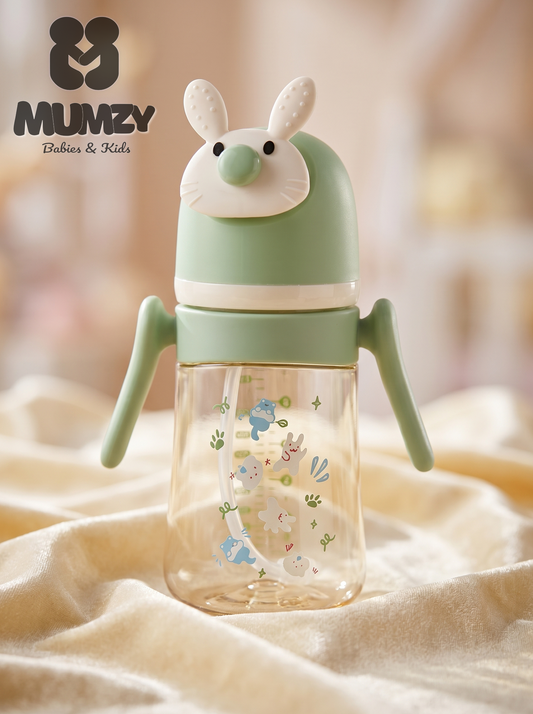 First Steps 240ml Wide Mouth Baby Bottle with Soft Silicone Nipple