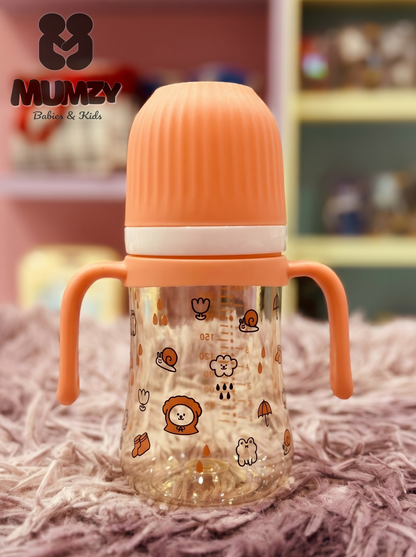 First Steps 240ml Wide Mouth Baby Bottle with Soft Silicone Nipple