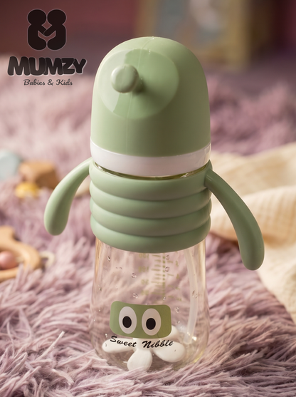 First Steps 300ml Wide Mouth Baby Bottle with Soft Silicone Nipple