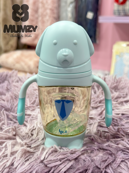 Yes 180ml Baby Bottle with Bear Style and Soft Silicone Nipple