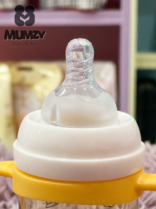 First Steps 240ml Wide Mouth Baby Bottle with Soft Silicone Nipple
