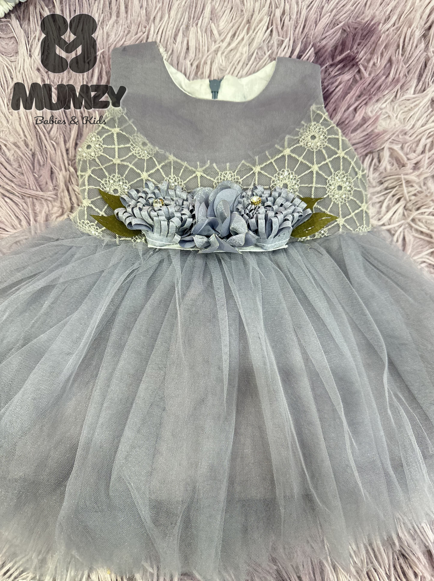 MUMZY Elegant Baby Girl Dress & Layering Set (5-Piece)