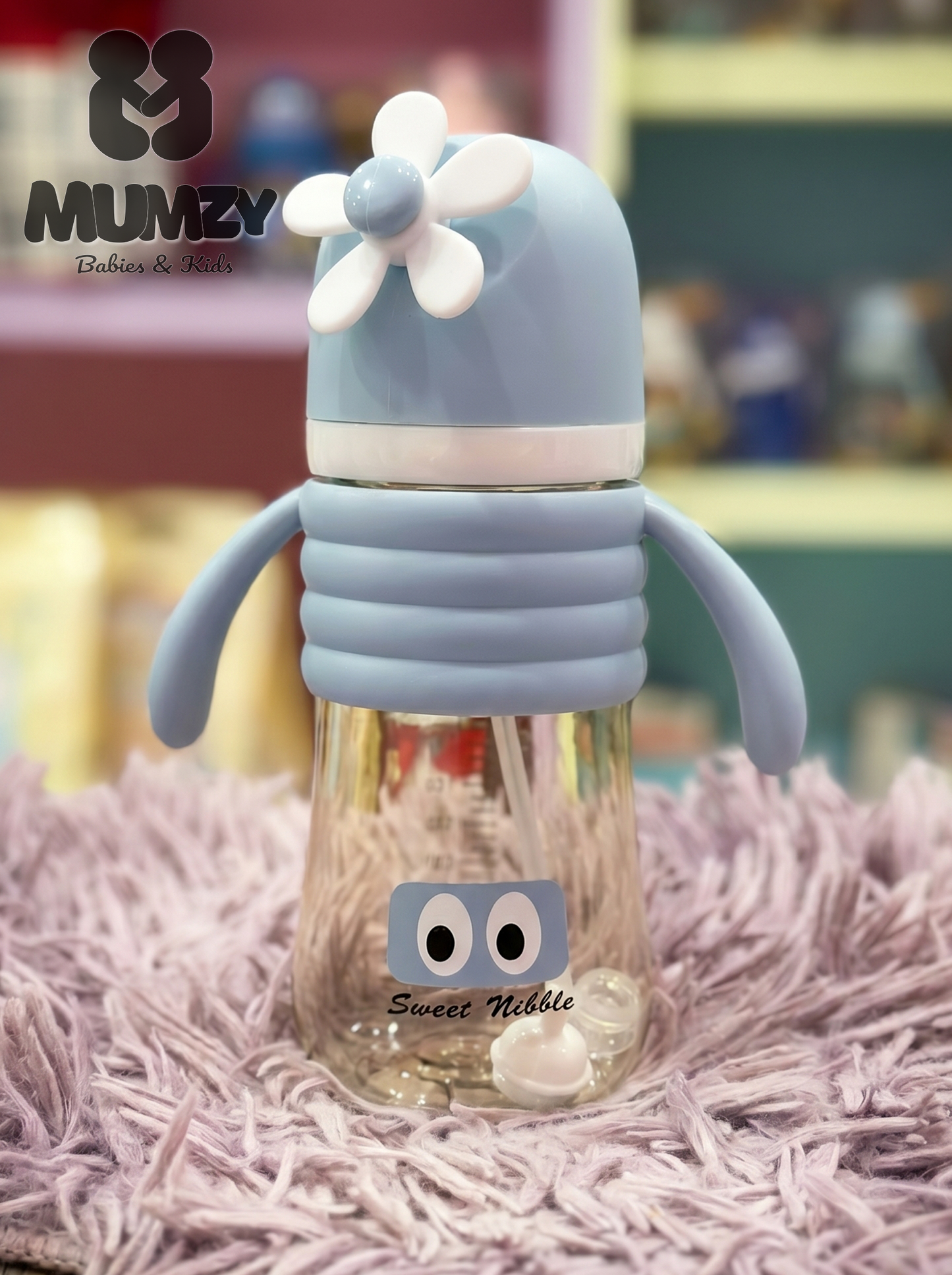 First Steps 300ml Wide Mouth Baby Bottle with Soft Silicone Nipple