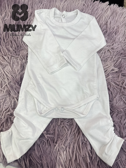 MUMZY Elegant Baby Girl Dress & Layering Set (5-Piece)