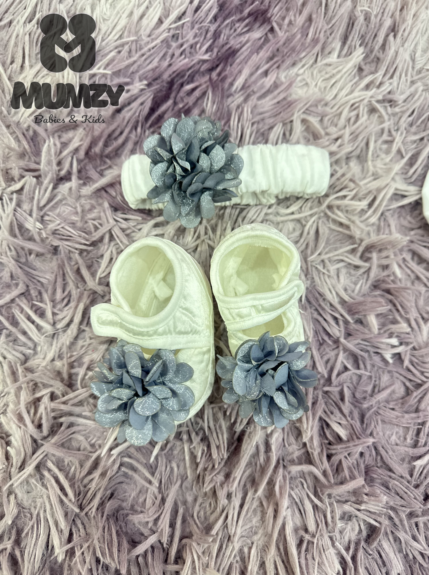 MUMZY Elegant Baby Girl Dress & Layering Set (5-Piece)