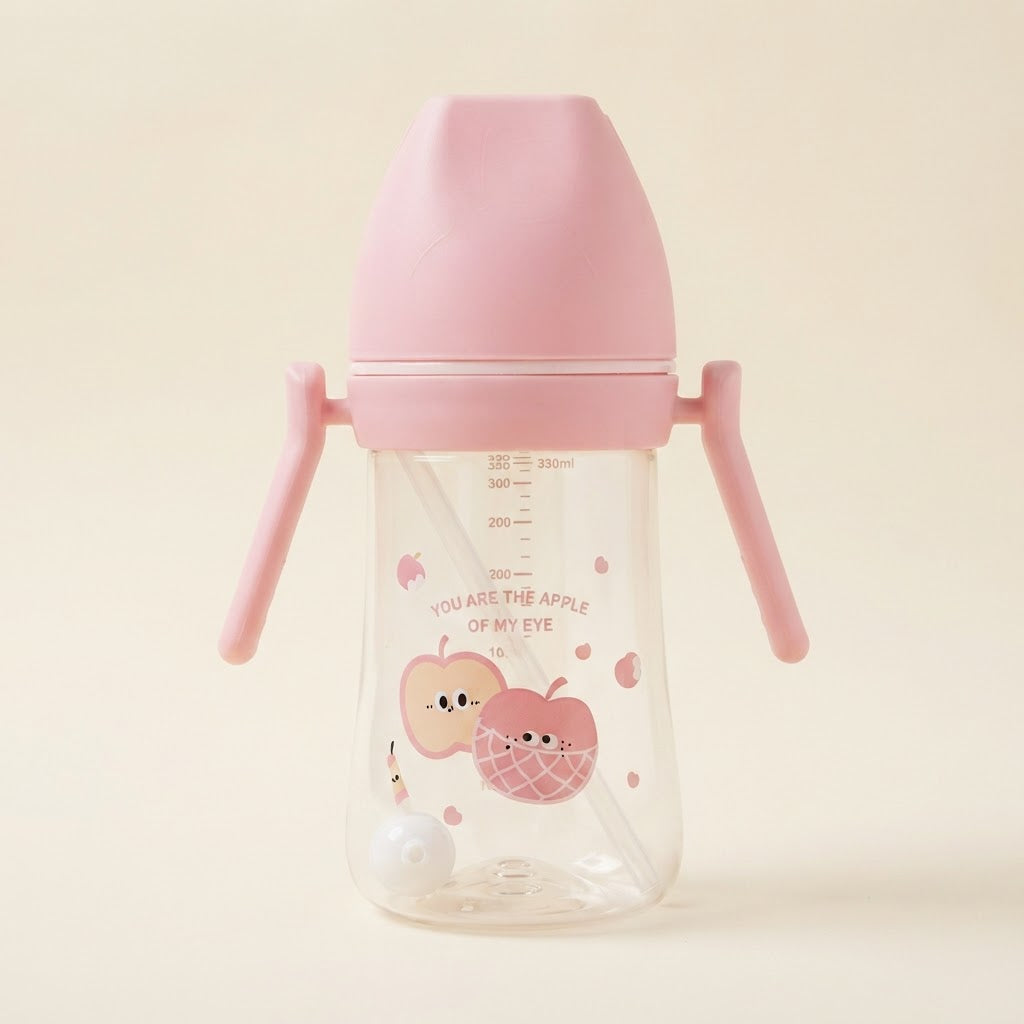 First Steps 330ml Wide Mouth Baby Bottle with Soft Silicone Nipple and Filtered Pipe — gallery 3