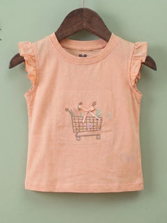 Imported Baby Girl Floral Peplum Short Set (2-Piece)