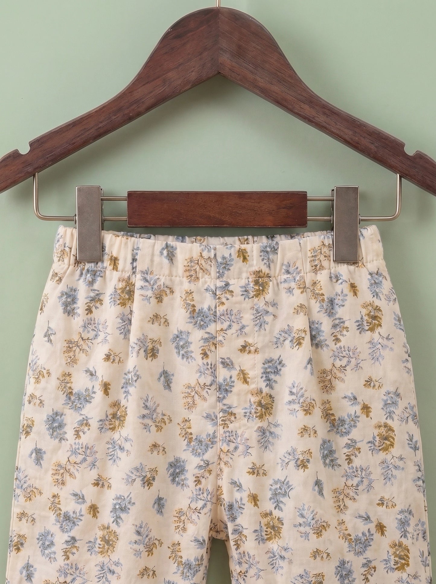 Vintage Floral Faux-Dungaree Tee & Shorts Set