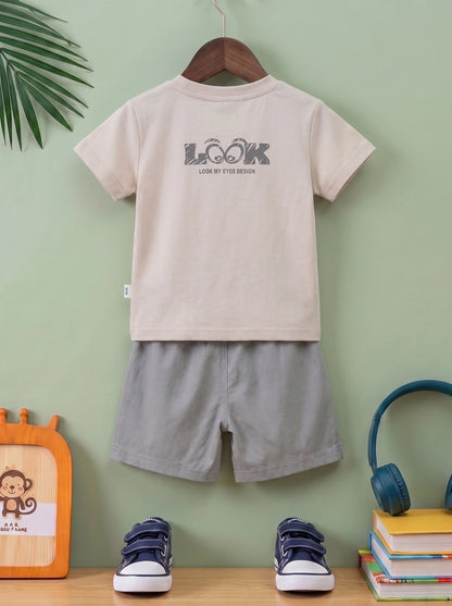 Brave Little Bear "Hurdles" Tee & Shorts Set