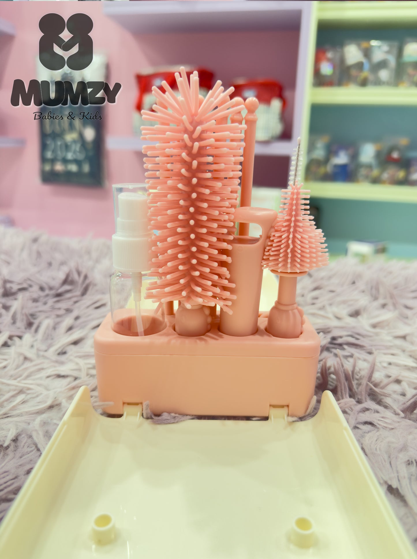 Portable Baby Bottle Brush Cleaning Set