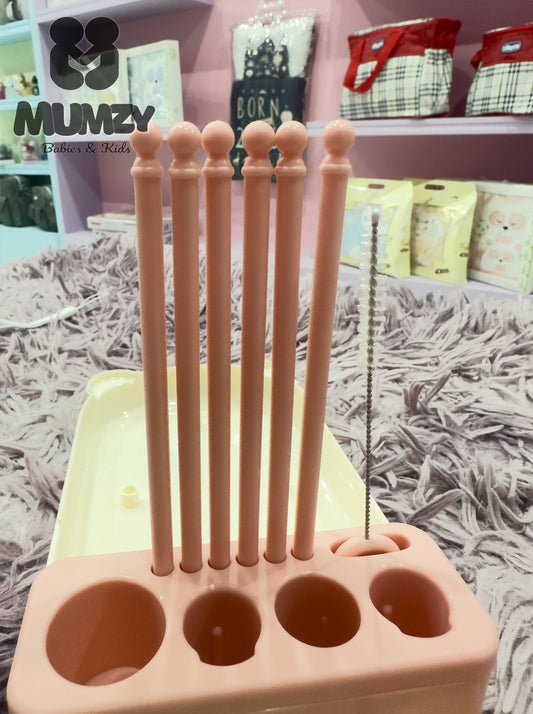Portable Baby Bottle Brush Cleaning Set