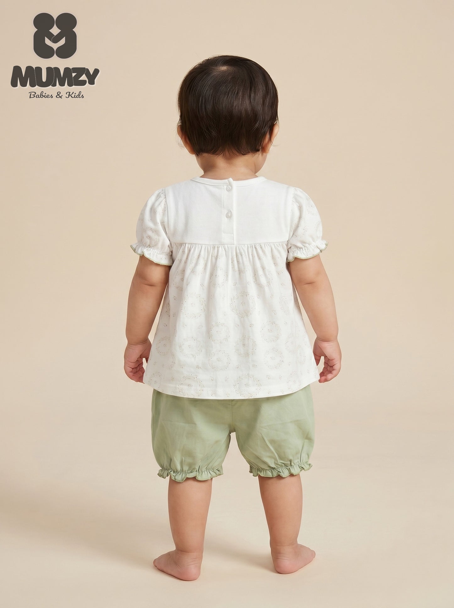 Imported Floral Baby Girl Summer Short Set