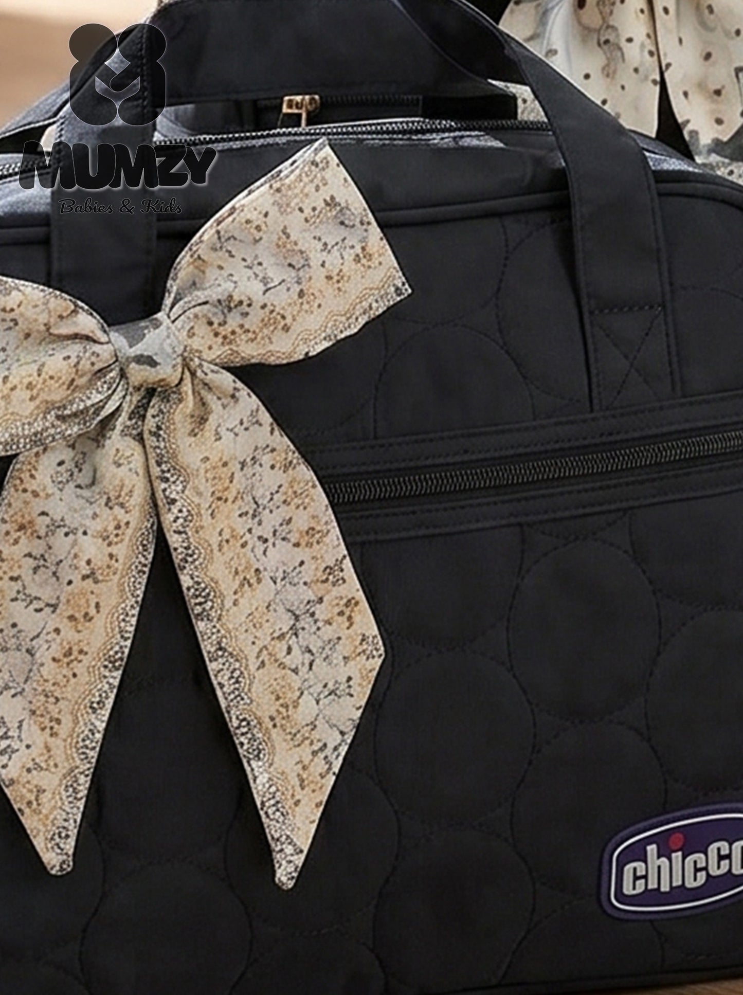 Chicco 3-Piece Quilted Diaper Bag Set | Maternity Travel Tote