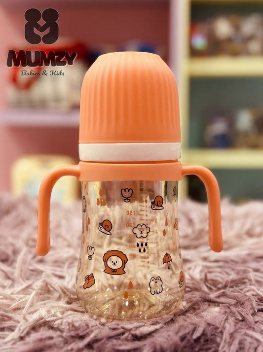 First Steps 240ml Wide Mouth Baby Bottle with Soft Silicone Nipple