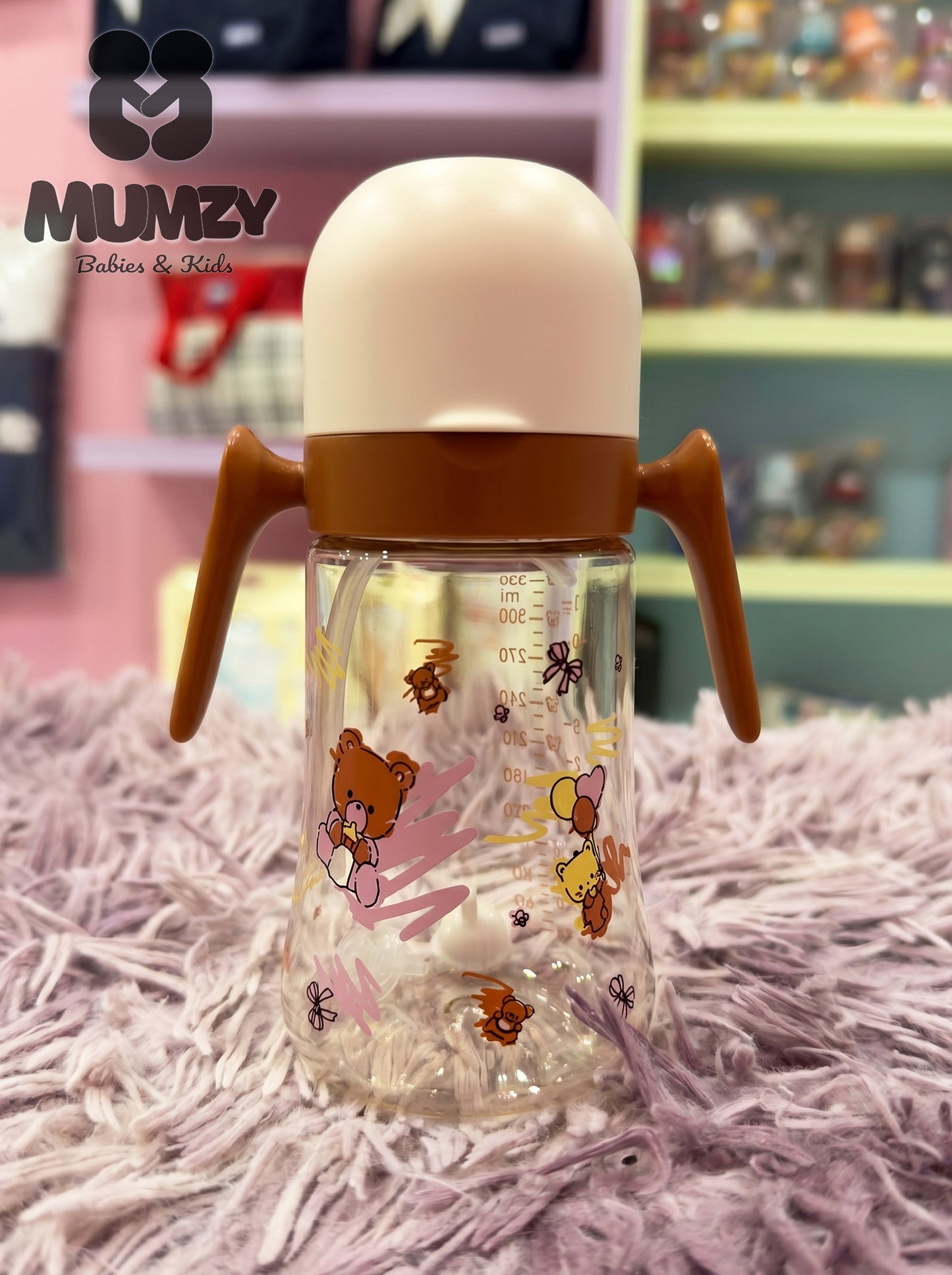First Steps 330ml Baby Bottle with Soft Silicone Nipple and filtered pipe