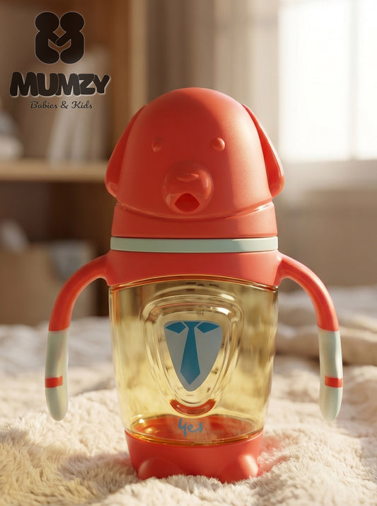 Yes 180ml Baby Bottle with Bear Style and Soft Silicone Nipple