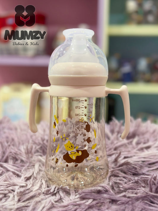 First Steps 300ml Wide Mouth Baby Bottle with Soft Silicone Nipple