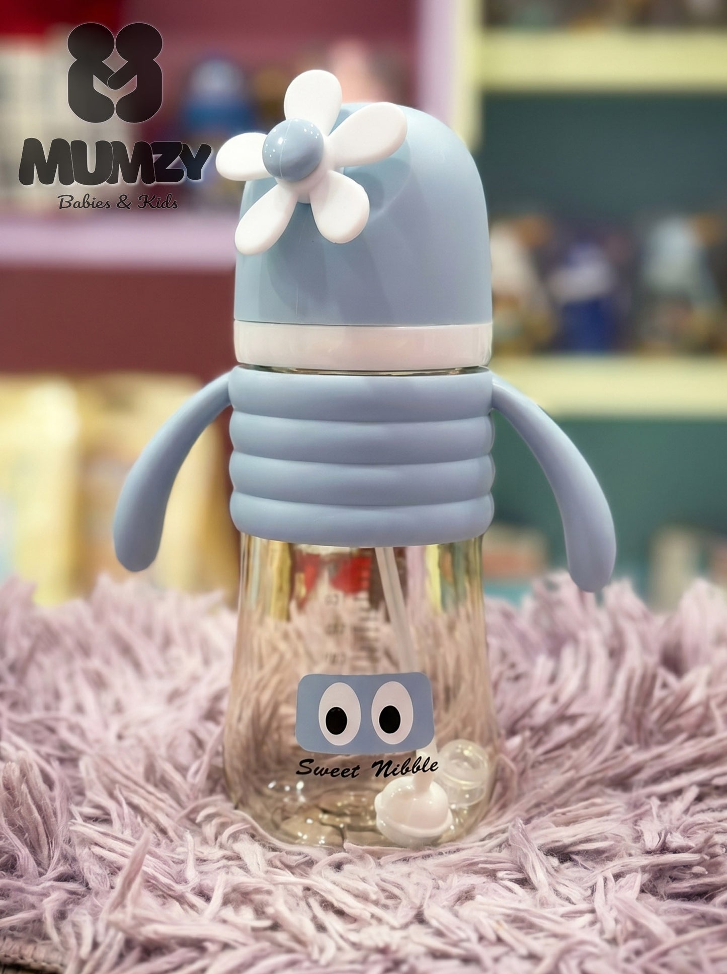 First Steps 300ml Wide Mouth Baby Bottle with Soft Silicone Nipple