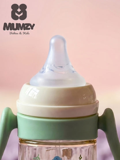 First Steps 240ml Wide Mouth Baby Bottle with Soft Silicone Nipple