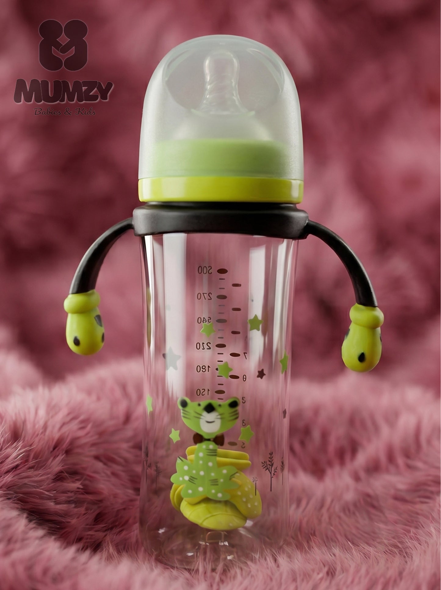 First Steps 300ml Wide Mouth Baby Bottle with Soft Silicone Nipple