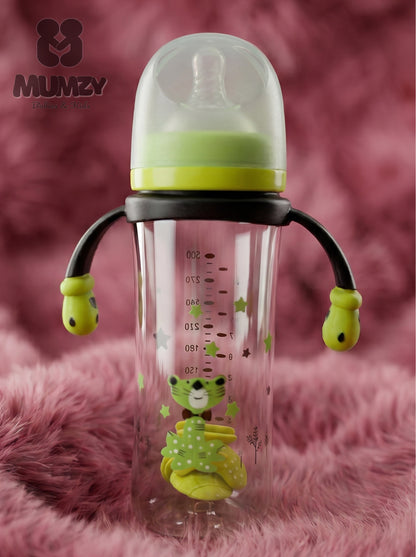 First Steps 300ml Wide Mouth Baby Bottle with Soft Silicone Nipple
